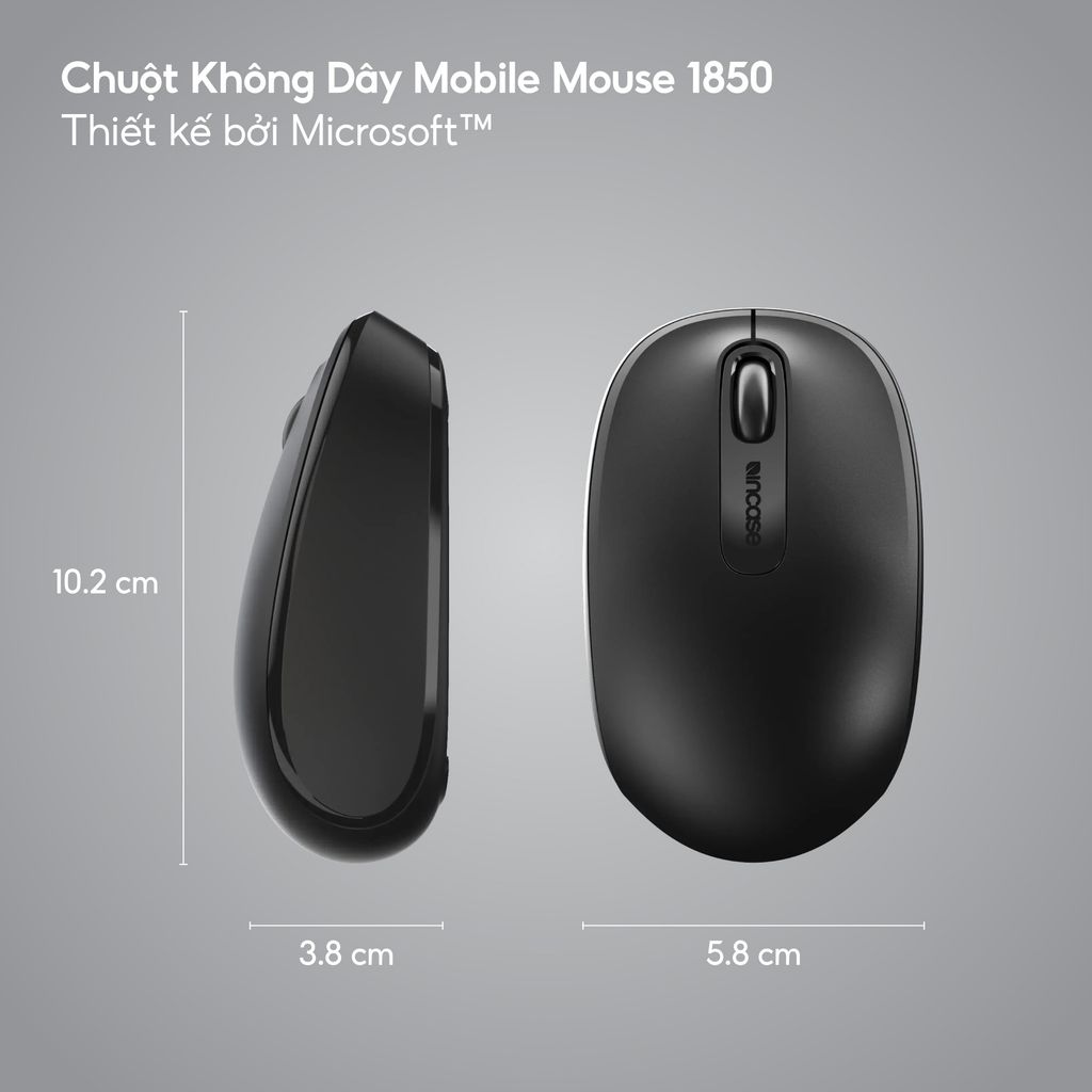 Chuột không dây Incase Wireless Mobile Mouse 1850
