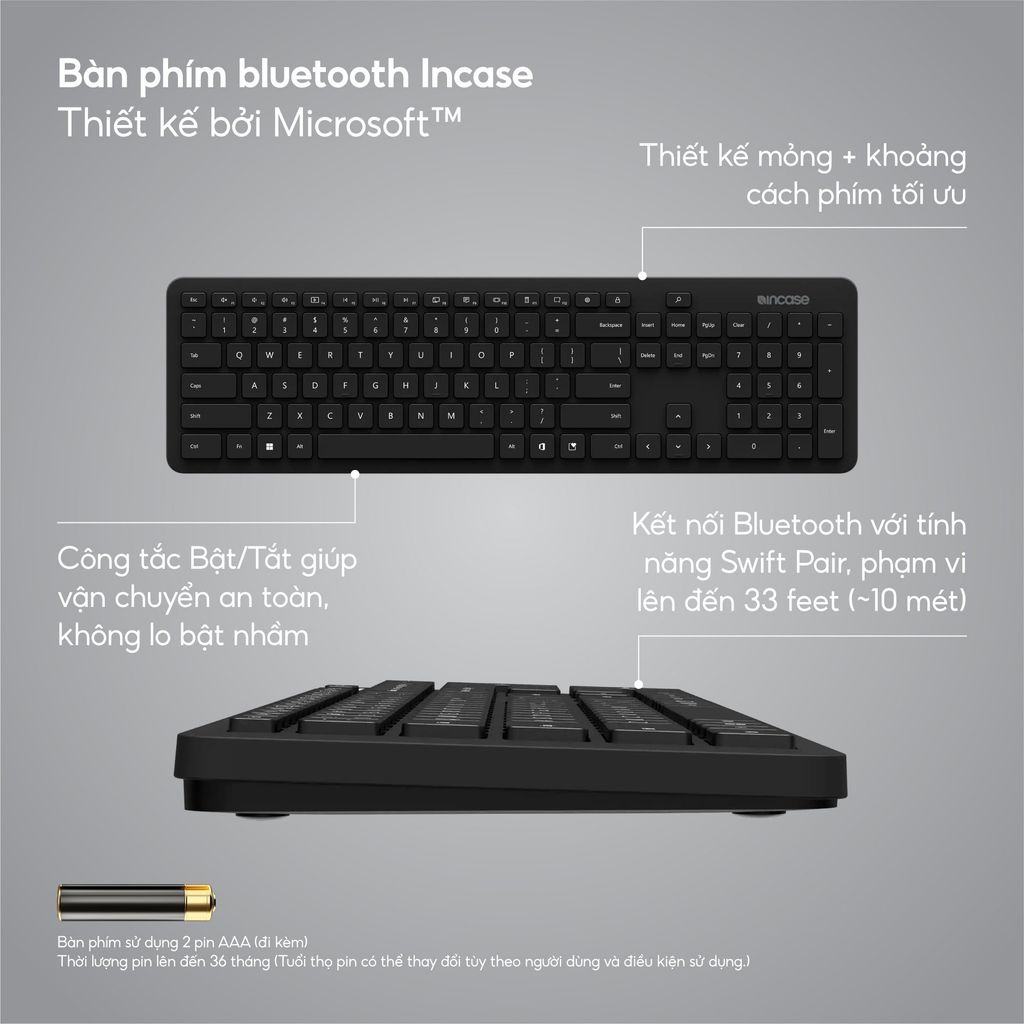 Bàn phím Bluetooth Incase