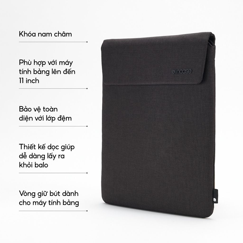 Túi chống sốc Incase Crosstown Woolenex cho máy tính bảng 11 inch