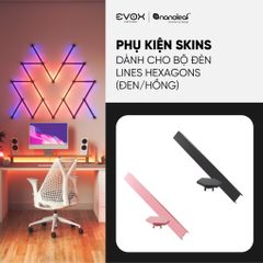 Phụ kiện Skins dành cho bộ đèn lắp ghép thông minh Nanoleaf Lines Hexagons - Đen / Hồng