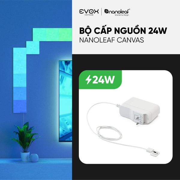 Bộ nguồn 24W dành cho bộ đèn LED RGB lắp ghép thông minh Nanoleaf Canvas