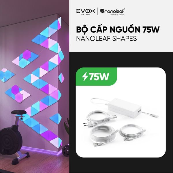Bộ cấp nguồn 75W dành cho đèn lắp ghép thông minh Nanoleaf Shapes
