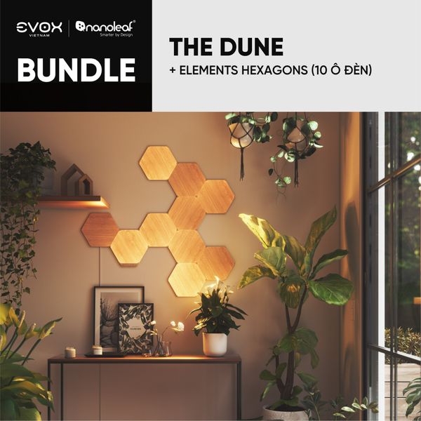 Nanoleaf The Dune Bundle Elements Hexagon - Bộ khởi động 10 ô đèn