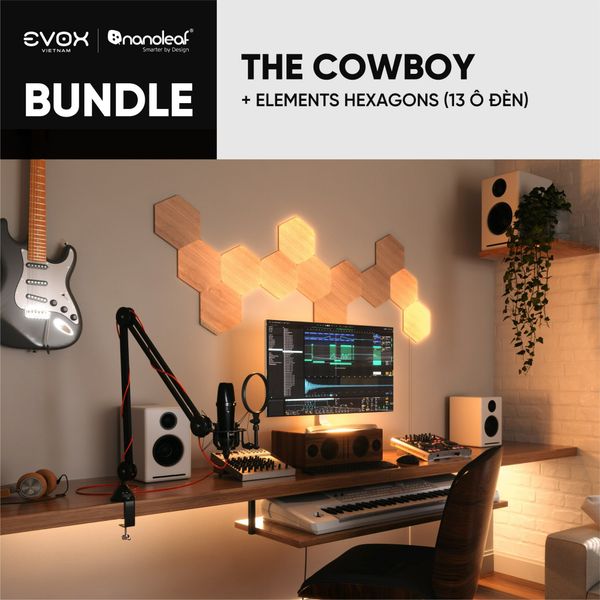 Nanoleaf The Cowboy Bundle Elements Hexagon - Bộ khởi động 13 ô đèn
