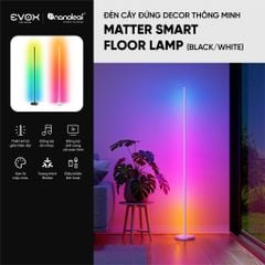 Đèn Cây Thông Minh Nanoleaf Matter Smart Floor Lamp – 16 Triệu Màu, 1700lm, Đồng Bộ Nhạc, Điều Khiển Giọng Nói