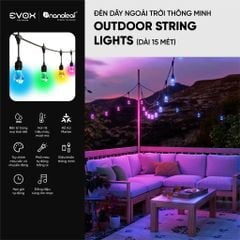 Đèn Dây Ngoài Trời Thông Minh Nanoleaf Outdoor String Lights 15M – RGBWIC 16 Triệu Màu, Chống Nước IP65, Matter/Wi-Fi/Bluetooth