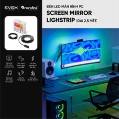 Đèn LED Dán Màn Hình PC Nanoleaf Screen Mirror Lightstrip 2.5M – 75 LED RGB, Đồng bộ màu Screen Mirroring, có thể cắt tỉa, Cho Màn 27–32 Inch
