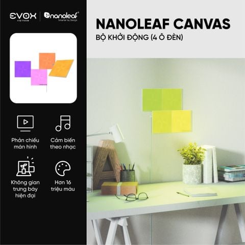Đèn thông minh Nanoleaf Canvas 4 ô đèn (bộ mở rộng)