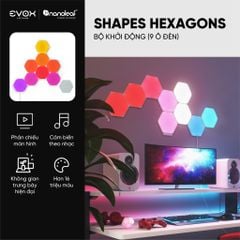 Đèn thông minh Nanoleaf Shapes Lục Giác 9 ô đèn (bộ khởi động)