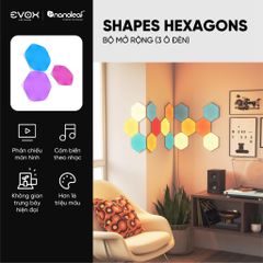 Đèn thông minh Nanoleaf Shapes Lục Giác 3 ô đèn (bộ mở rộng)