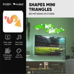 Đèn thông minh Nanoleaf Shapes Tam Giác Mini 10 ô đèn (bộ mở rộng)