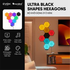 Đèn thông minh Nanoleaf Ultra Black Shapes Lục Giác 9 ô đèn (bộ khởi động)