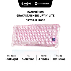 Bàn phím Gaming Gravastar Mercury K1 Lite - Crystal Rose