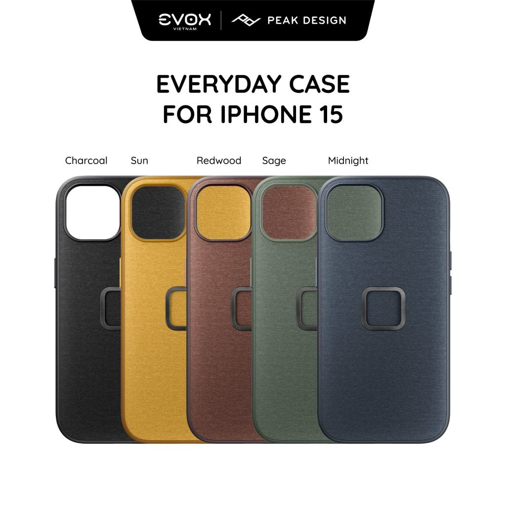 Ốp Lưng Peak Design Everyday Case V2 Cho iPhone 15 Pro Max - Hàng chính hãng
