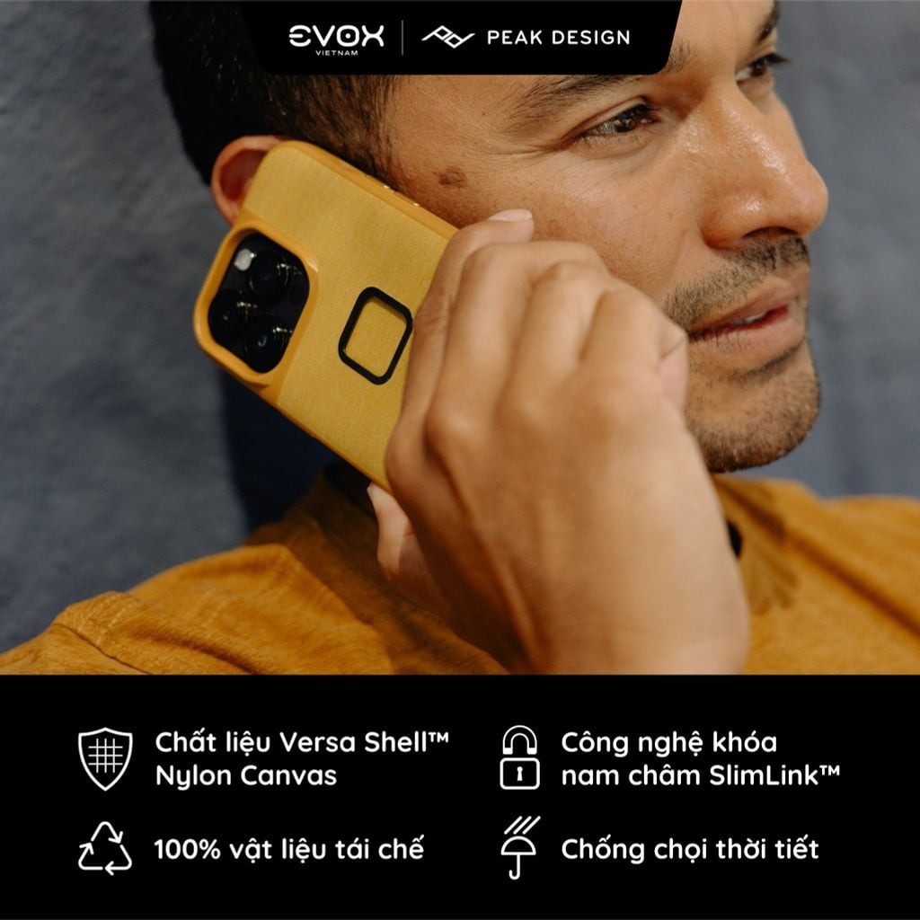 Ốp Lưng Peak Design Everyday Case V2 Cho iPhone 15 Pro Max - Hàng chính hãng