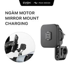 Ngàm Motor Peak Design Mirror Mount Charging (gắn kính xe máy)