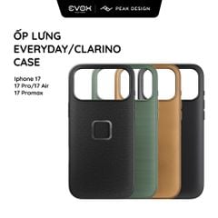 Ốp lưng Peak Design Everyday Case cho iPhone 17 (Standard/Air/Pro/Pro Max)