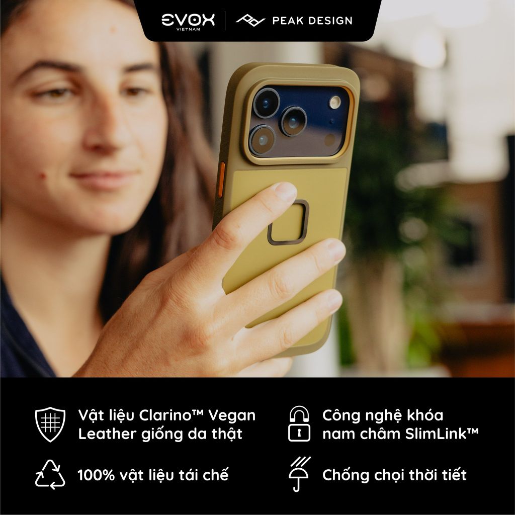 Ốp lưng Peak Design Everyday Case cho iPhone 17 (Standard/Air/Pro/Pro Max)