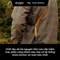 Dây đeo máy ảnh Peak Design Camera Straps Form Leather Standard - Hàng chính hãng