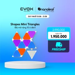 Đèn thông minh Nanoleaf Shapes Tam Giác Mini 10 ô đèn (bộ mở rộng)