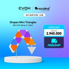 Đèn thông minh Nanoleaf Shapes Tam Giác Mini 9 ô đèn (bộ khởi động)