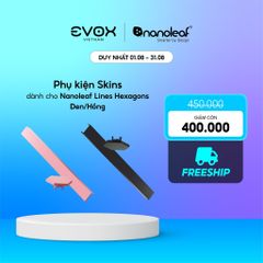 Phụ kiện Skins dành cho bộ đèn lắp ghép thông minh Nanoleaf Lines Hexagons - Đen / Hồng