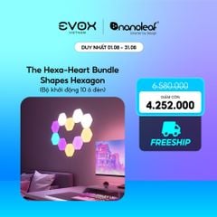 Bộ đèn Nanoleaf Bundle Shapes Hexagon hình The Hexa-Heart  - Bộ khởi động 10 ô đèn