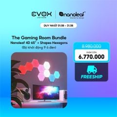 Bộ The Gaming Room Bundle Dây đèn LED Nanoleaf 4D + Shapes Hexagons (Bộ khởi động 9 ô đèn)