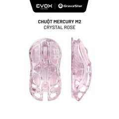 Chuột không dây Gaming GravaStar Mercury M2 - Crystal Rose