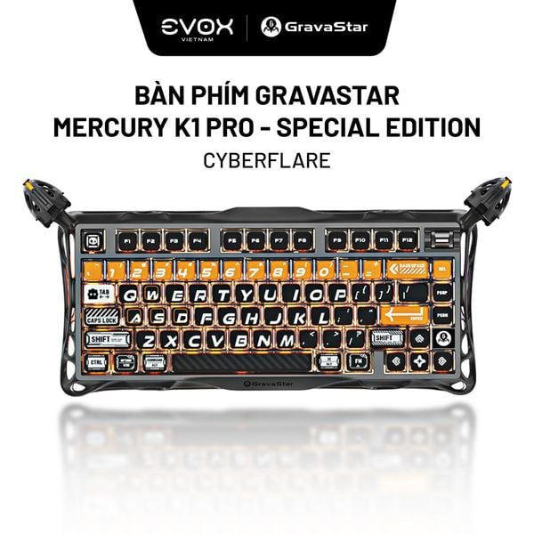 Bàn phím Gaming Gravastar Mercury K1 Pro - CyberFlare