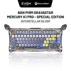 Bàn phím Gaming Gravastar Mercury K1 Pro - Interstellar Silver