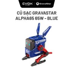 Củ sạc nhanh GravaStar Alpha65 (GAN 65W) Blaze Blue