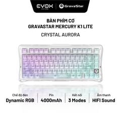 Bàn phím Gaming Gavastar Mercury K1 Lite - Crystal Aurora
