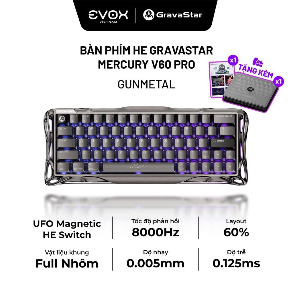 Bàn phím Gaming HE Gravastar Magnetic V60 Pro