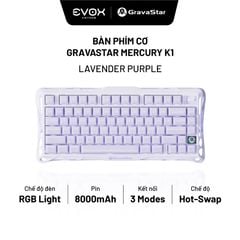Bàn phím cơ Gravastar Mercury K1 - Lavender Purple