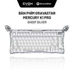 Bàn phím Gaming Gravastar Mercury K1 Pro - Ghost Silver