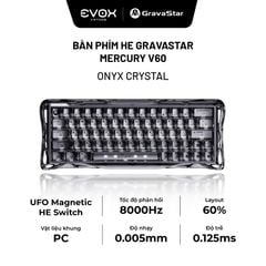 Bàn phím cơ Magnetic HE Gaming Gravastar Mercury V60 - Onyx Crystal