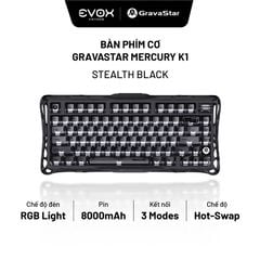 Bàn phím Gaming Gravastar Mercury K1 - Stealth Black