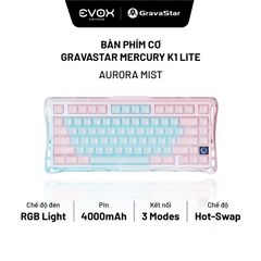Bàn phím Gaming Mercury K1 Lite Special Edition - Aurora Mist