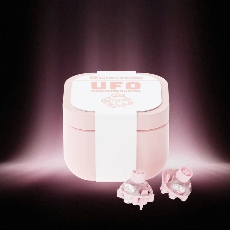 GRAVASTAR UFO BUTTIFUL HALL EFFECT MAGNETIC SWITCH - PINK