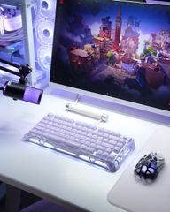 Bàn phím gaming Gravastar Mecury V75 Magnetic - Lavender Purple