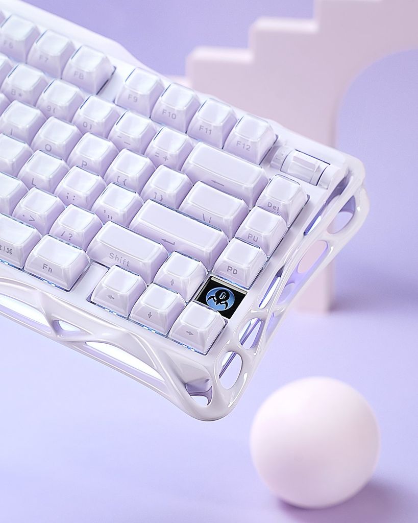 Bàn phím gaming Gravastar Mecury V75 Magnetic - Lavender Purple