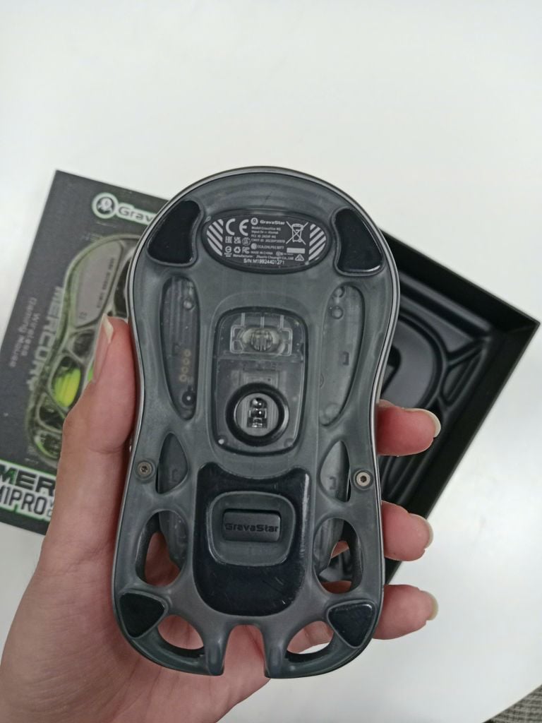 Chuột Gaming Gravastar M1 Pro - Silver Mist [Hàng trưng bày - mờ chữ in]