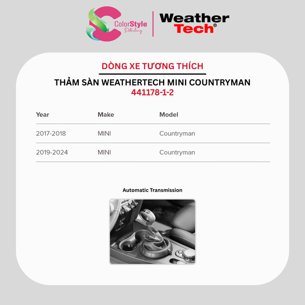  Thảm sàn WeatherTech MINI Countryman 