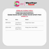  Thảm Sàn WeatherTech Range Rover Sport, Range Rover Sport PHEV 