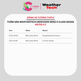 Thảm sàn WeatherTech Mercedes-Benz S Class 