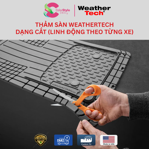  Bộ Thảm Sàn WeatherTech Dạng Cắt Theo Từng Dòng Xe Vinfast, Yaris, HRV 