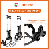  Xe đẩy hàng leo cầu thang gấp gọn bằng nhôm Kendo 