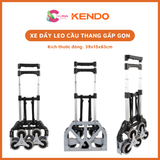  Xe đẩy hàng leo cầu thang gấp gọn bằng nhôm Kendo 