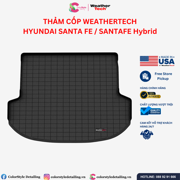  Thảm cốp WeatherTech Hyundai Santa Fe/ Santa Fe Hybrid 